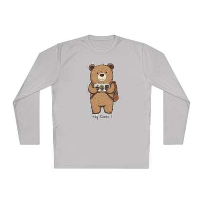 Korea -  Say cheese Unisex Lightweight Long Sleeve Tee  - StyleMZ