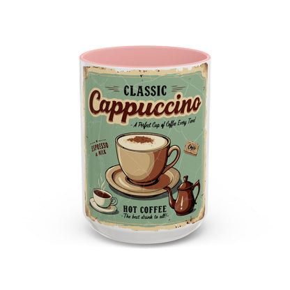 Classic Cappuccino Accent Coffee Mug (11, 15oz) - StyleMZ