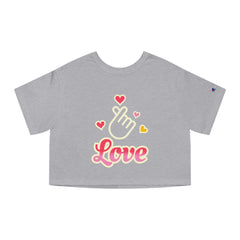 Korea -  Love Champion Women's Heritage Cropped T-Shirt  - StyleMZ