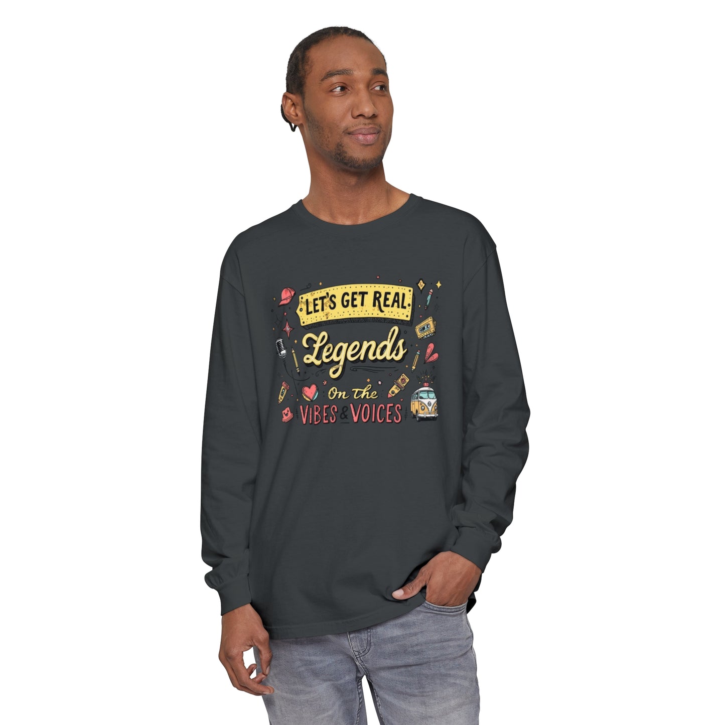 Legends Unisex Garment-dyed Long Sleeve T-Shirt - StyleMZ