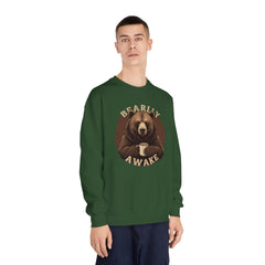 Corea - Sudadera unisex con cuello redondo DryBlend® de Bearly Awake - StyleMZ 