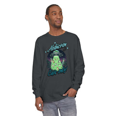 Korea -  Abduction cats only! Unisex Garment-dyed Long Sleeve T-Shirt  - StyleMZ