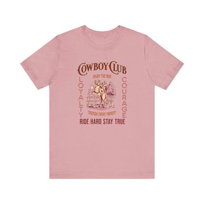 Cowboy club Unisex Jersey Short Sleeve Tee