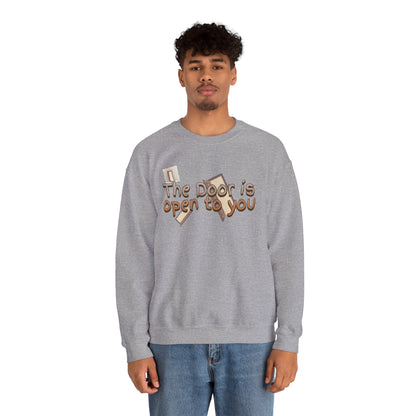 The door is open to you Unisex Heavy Blend™ Crewneck Sweatshirt - StyleMZ