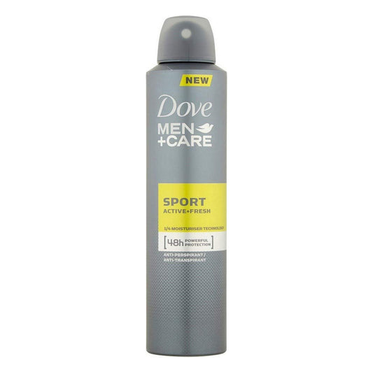 Spray Deodorant Dove Mens Sport Active Fresh 250 ml 48 Hours