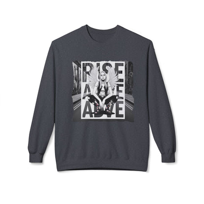 StyleMZ -  Rise Above Unisex Midweight Softstyle Fleece Crewneck Sweatshirt  - StyleMZ