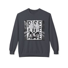 StyleMZ - Sudadera unisex de cuello redondo de polar suave y de peso medio Rise Above - StyleMZ 