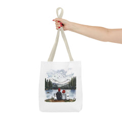 Korea -  Two dogs, you and me Tote Bag (AOP)  - StyleMZ