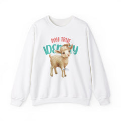 StyleMZ - Sudadera unisex de cuello redondo de mezcla pesada I'm a baby lamb - StyleMZ 