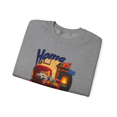 Home is the best place Unisex Heavy Blend™ Crewneck Sweatshirt  - StyleMZ