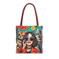 Korea -  Hi! Cats Tote Bag (AOP)  - StyleMZ