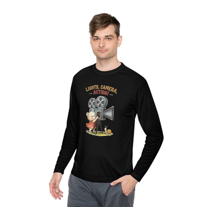 Korea -  Action Unisex Lightweight Long Sleeve Tee  - StyleMZ