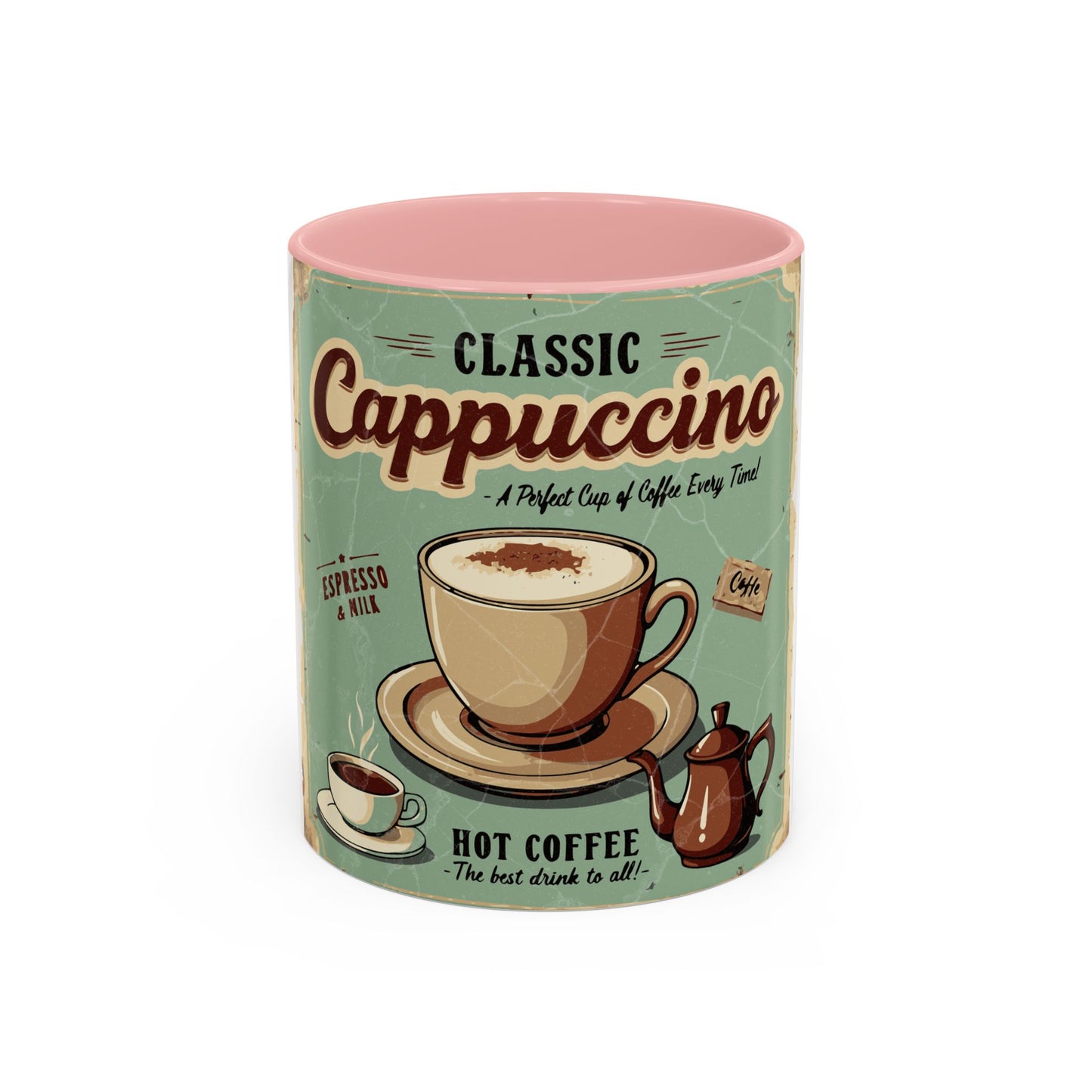 Classic Cappuccino Accent Coffee Mug (11, 15oz) - StyleMZ