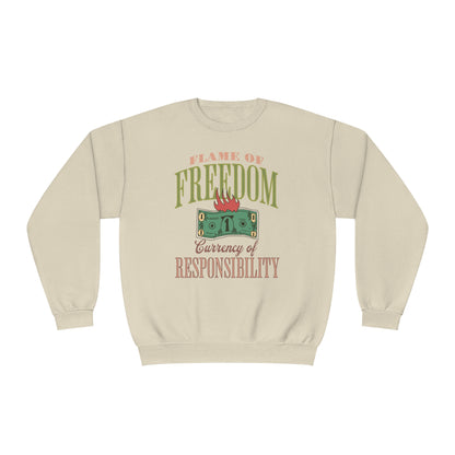 Korea -  Currency of freedom Unisex NuBlend® Crewneck Sweatshirt  - StyleMZ