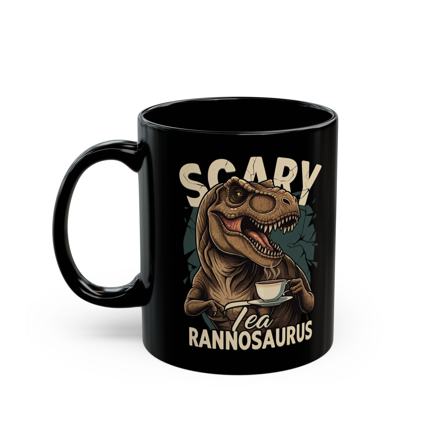 T-rex Black Mug (11oz, 15oz) - StyleMZ