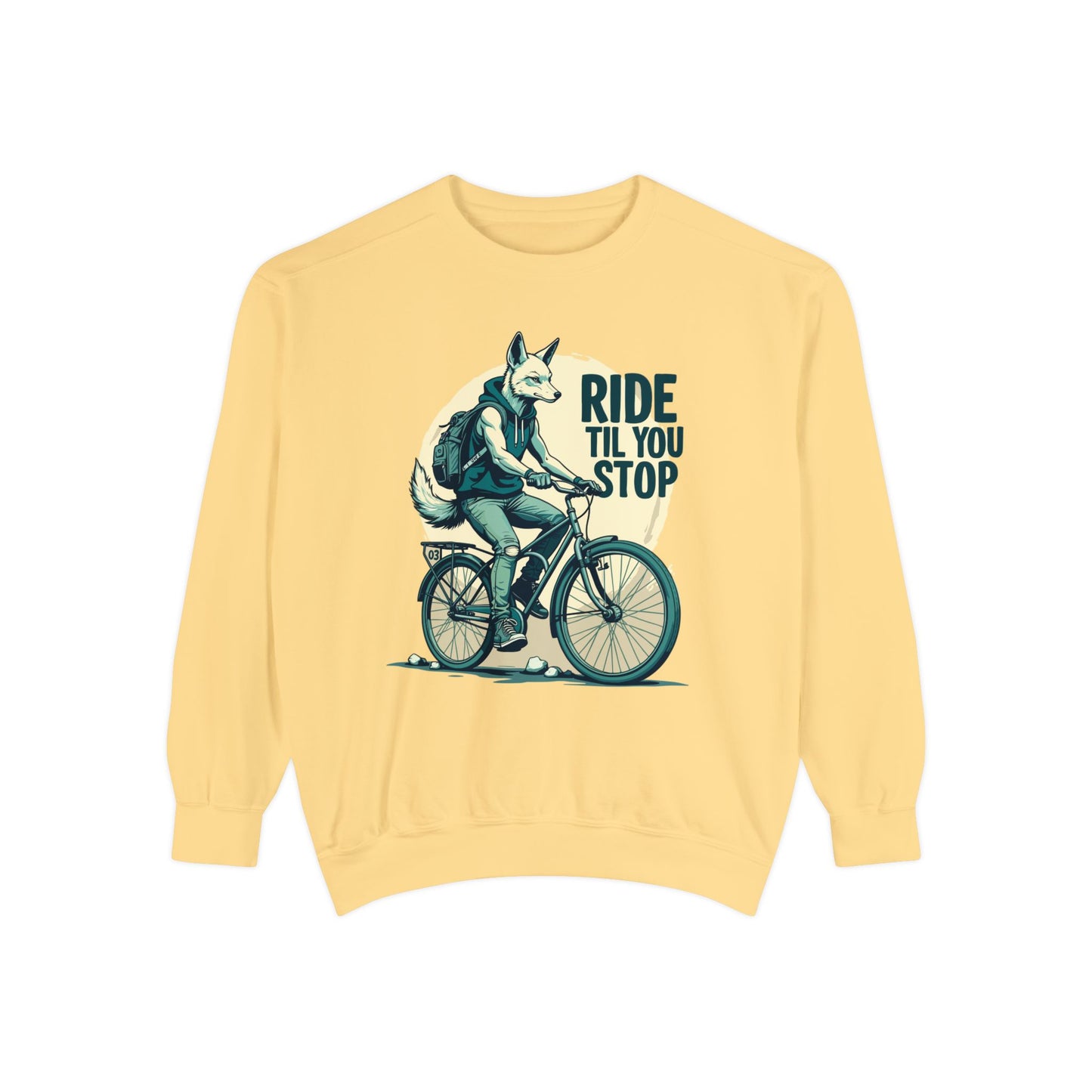 Corea - Sudadera unisex teñida en prenda Ride till you stop - StyleMZ 