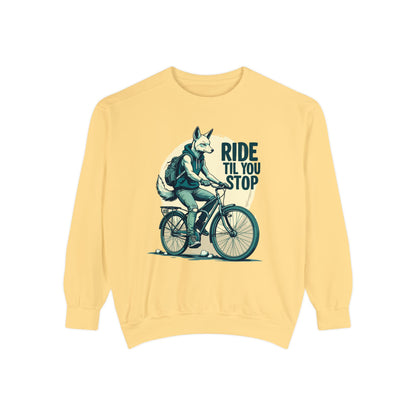 Corea - Sudadera unisex teñida en prenda Ride till you stop - StyleMZ 