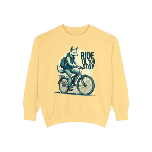 Corea - Sudadera unisex teñida en prenda Ride till you stop - StyleMZ 