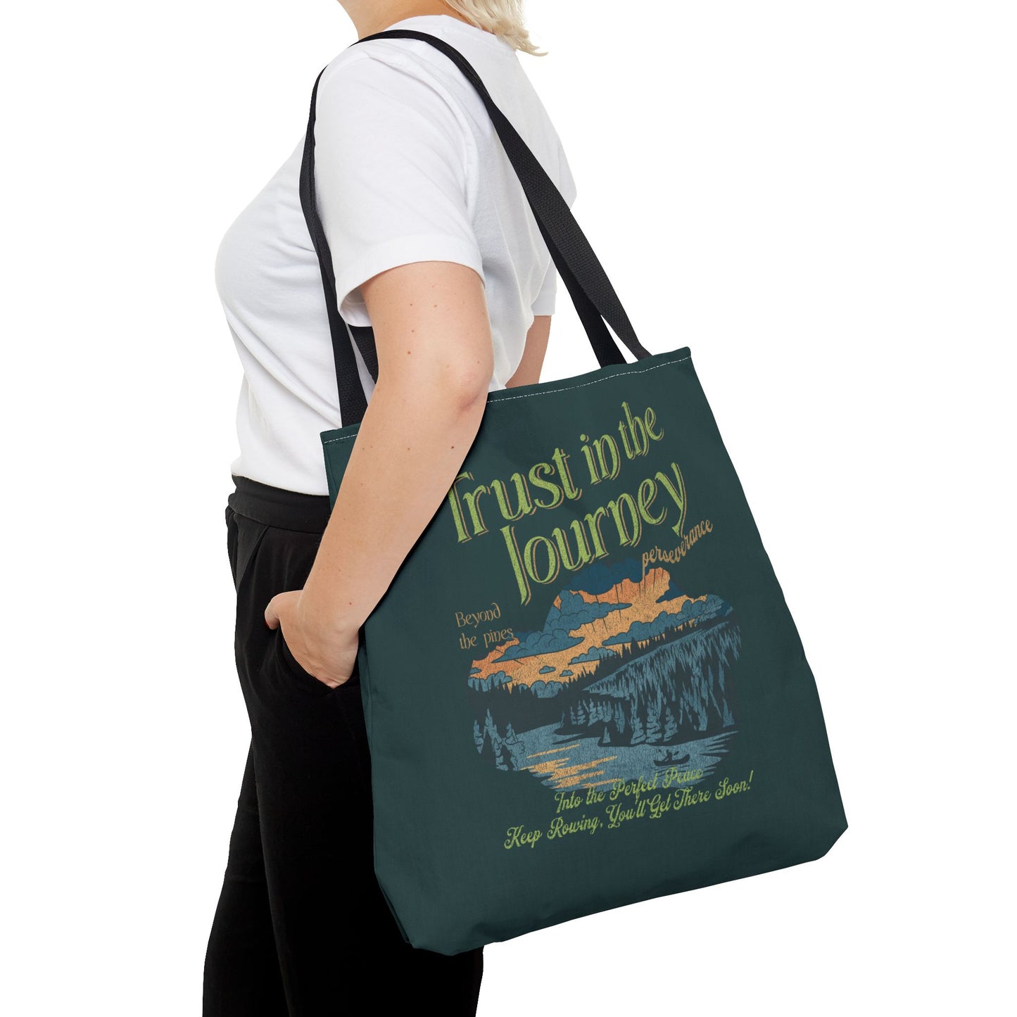 Trust in the journey Tote Bag (AOP) - StyleMZ