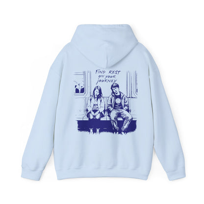 Find Rest on the Journey Unisex Heavy Blend™ Hooded Sweatshirt - StyleMZ