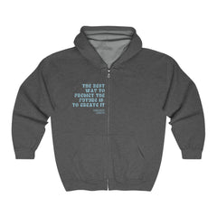 Korea -  Creat the future Unisex Heavy Blend™ Full Zip Hooded Sweatshirt  - StyleMZ