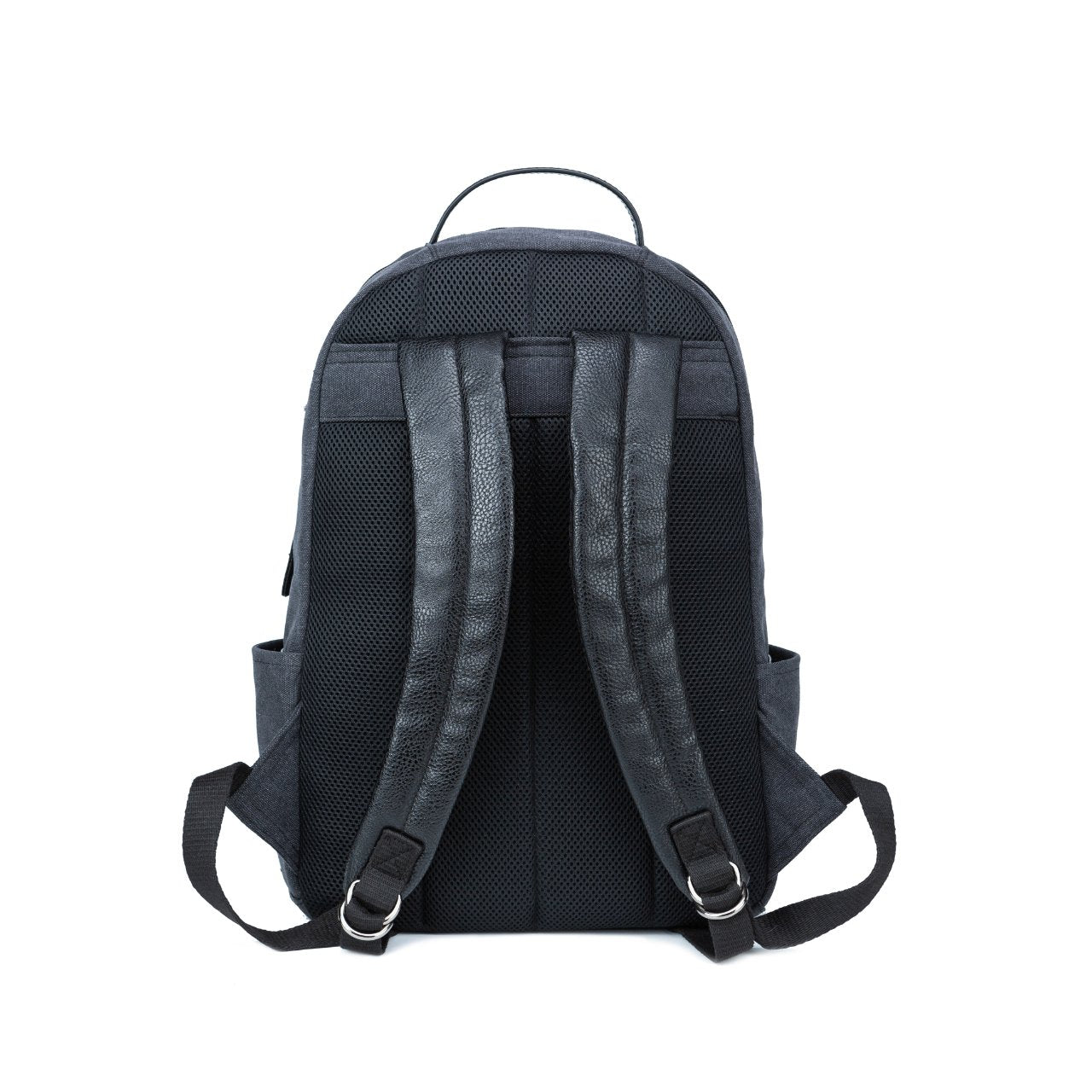 Landen Canvas Backpack with Vegan Leather and Laptop Sleeve