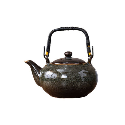 1pc Unique Kiln-Changed Ceramic Teapot 25.36 oz Novelty