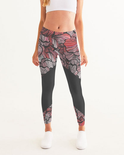 Petal Swirls Women's Yoga Pants for Comfortable Fitness Wear