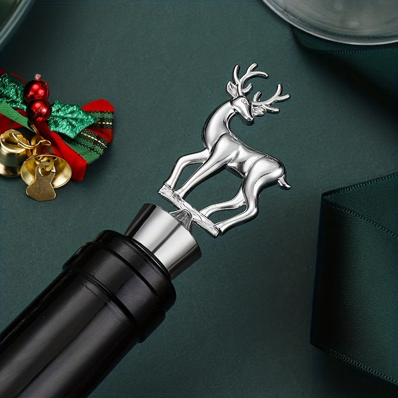 ElkShaped Stainless Steel Wine Bottle Stopper for Freshness