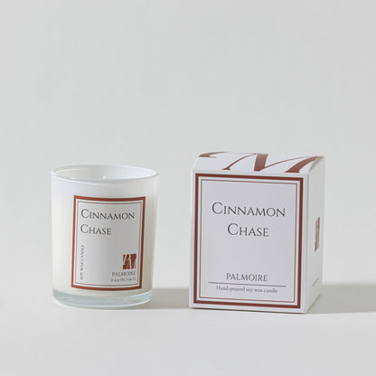 Cinnamon Chase Soy Wax Candle for Cozy Comfort