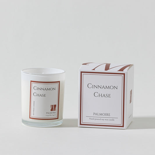 Cinnamon Chase Soy Wax Candle for Cozy Comfort