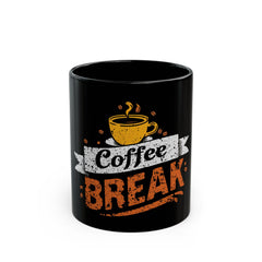 Korea -  Coffee Break Black Mug (11oz, 15oz)  - StyleMZ