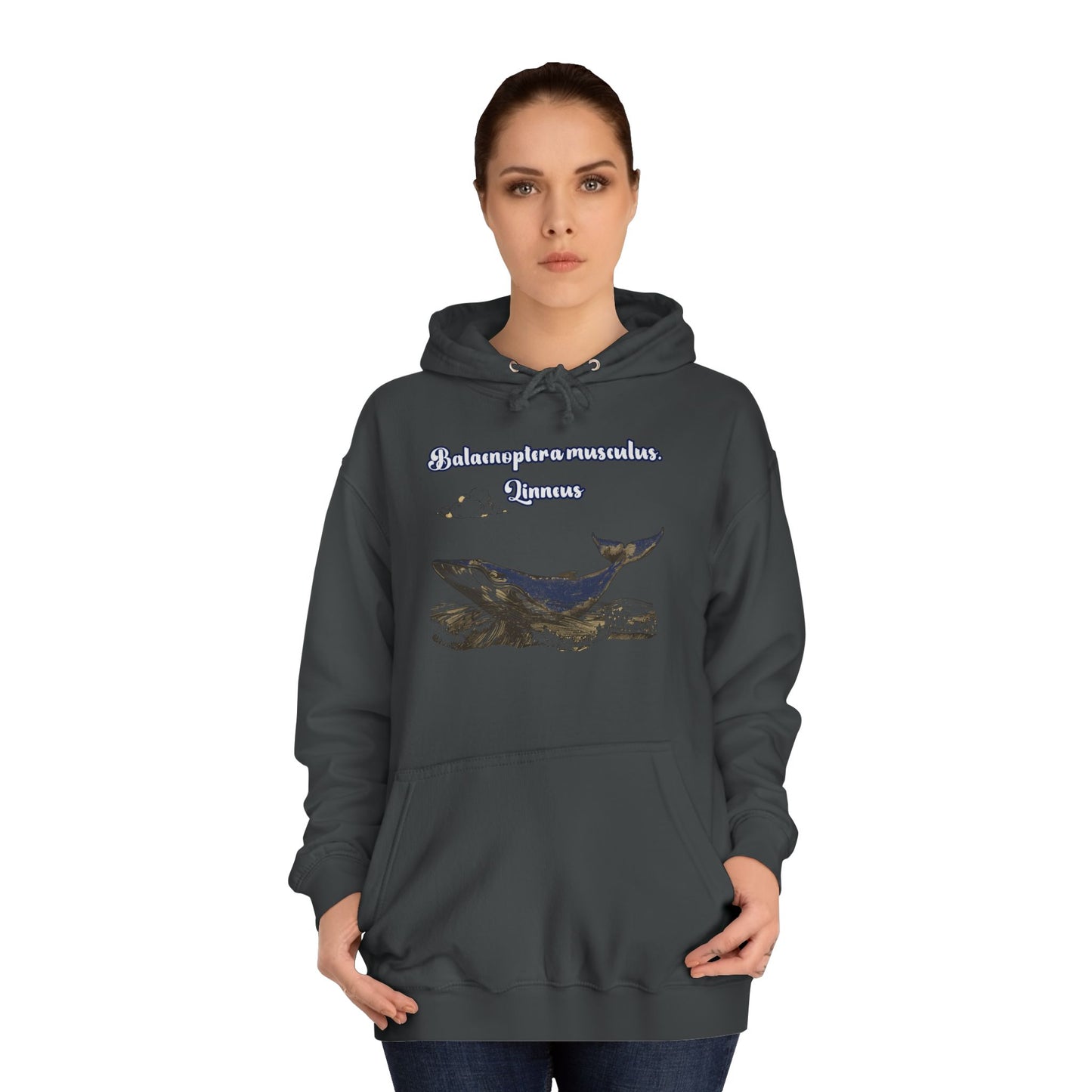 Korea -  Blue Whale Unisex College Hoodie  - StyleMZ