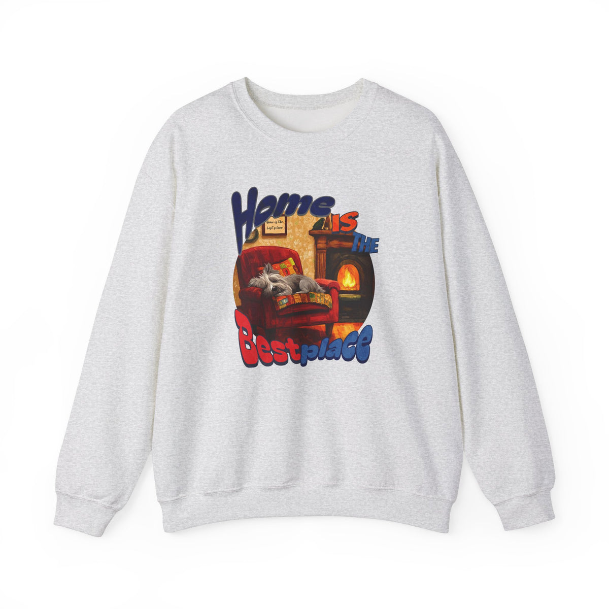 Home is the best place Unisex Heavy Blend™ Crewneck Sweatshirt  - StyleMZ