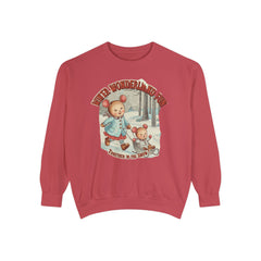 Korea -  Winter wonderland fun Unisex Garment-Dyed Sweatshirt  - StyleMZ