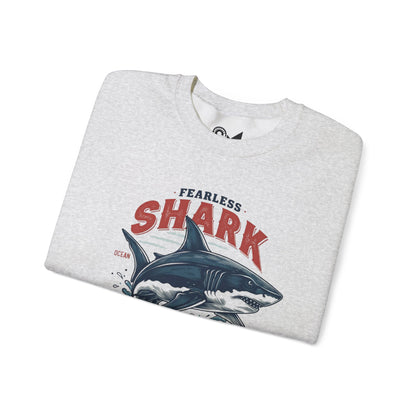 Fearless shark Unisex Heavy Blend™ Crewneck Sweatshirt - StyleMZ