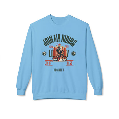 Join My Riding? Unisex Midweight Softstyle Fleece Crewneck Sweatshirt - StyleMZ