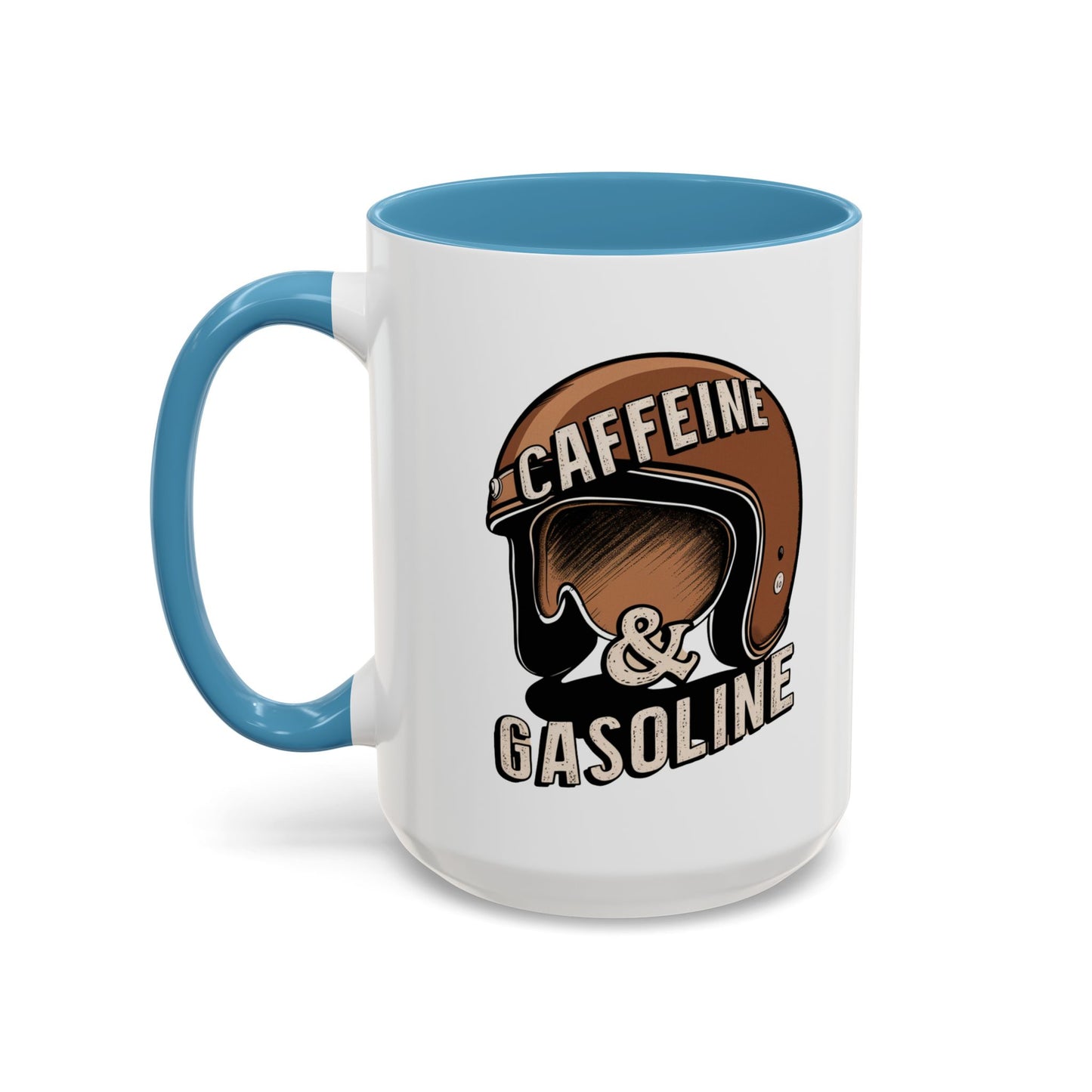 Caffein $ Gasoline Accent Coffee Mug (11, 15oz) - StyleMZ