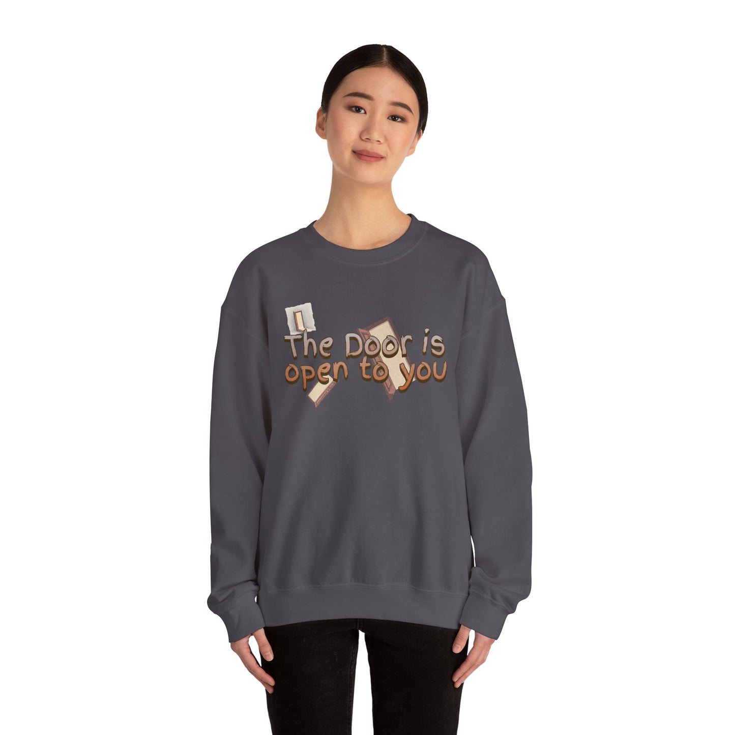 The door is open to you Unisex Heavy Blend™ Crewneck Sweatshirt - StyleMZ