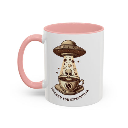 Brewed for exploration Accent Coffee Mug (11, 15oz) - StyleMZ - Stylemz