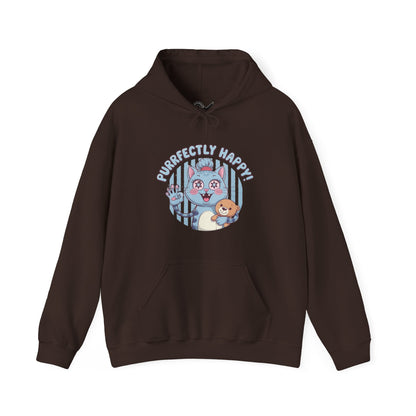 Purrfectly happy Unisex Heavy Blend™ Hooded Sweatshirt - StyleMZ - Stylemz