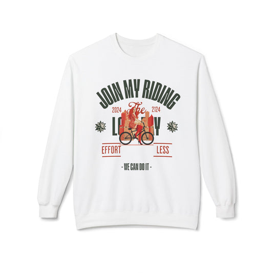 Korea - Join My Riding Unisex Midweight Softstyle Fleece Crewneck Sweatshirt - StyleMZ - Stylemz