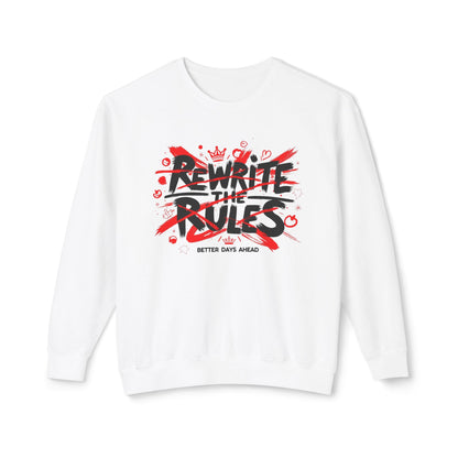 Rewrite the Rules Unisex Lightweight Crewneck Sweatshirt - StyleMZ