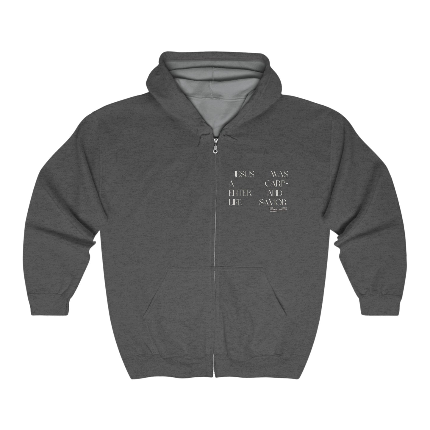 Jesus was a carpenter Unisex Heavy Blend™ Full Zip Hooded Sweatshirt - StyleMZ