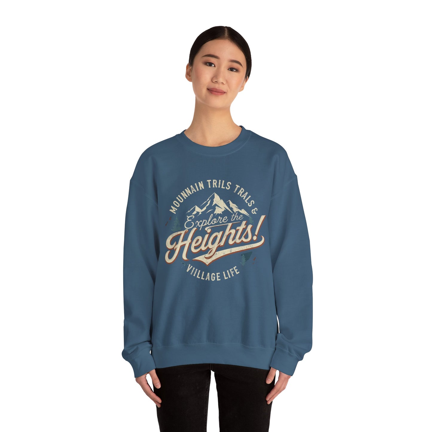 Explore the heights Unisex Heavy Blend™ Crewneck Sweatshirt - StyleMZ