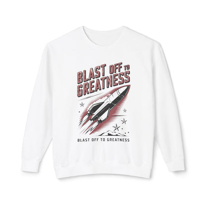 Blast off to greatness Unisex Lightweight Crewneck Sweatshirt  - Korea  - StyleMZ