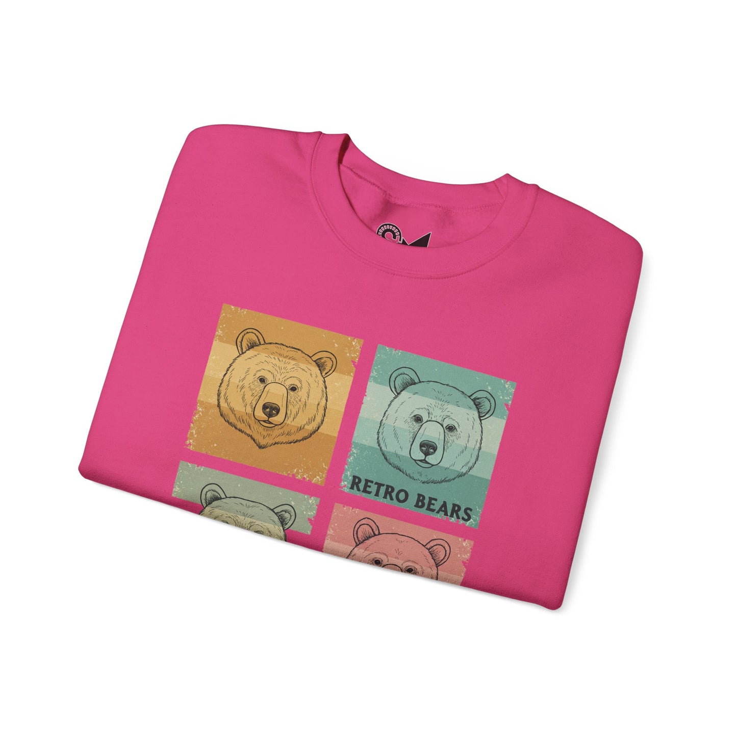 Crewneck Sweatshirt -  Retro bears