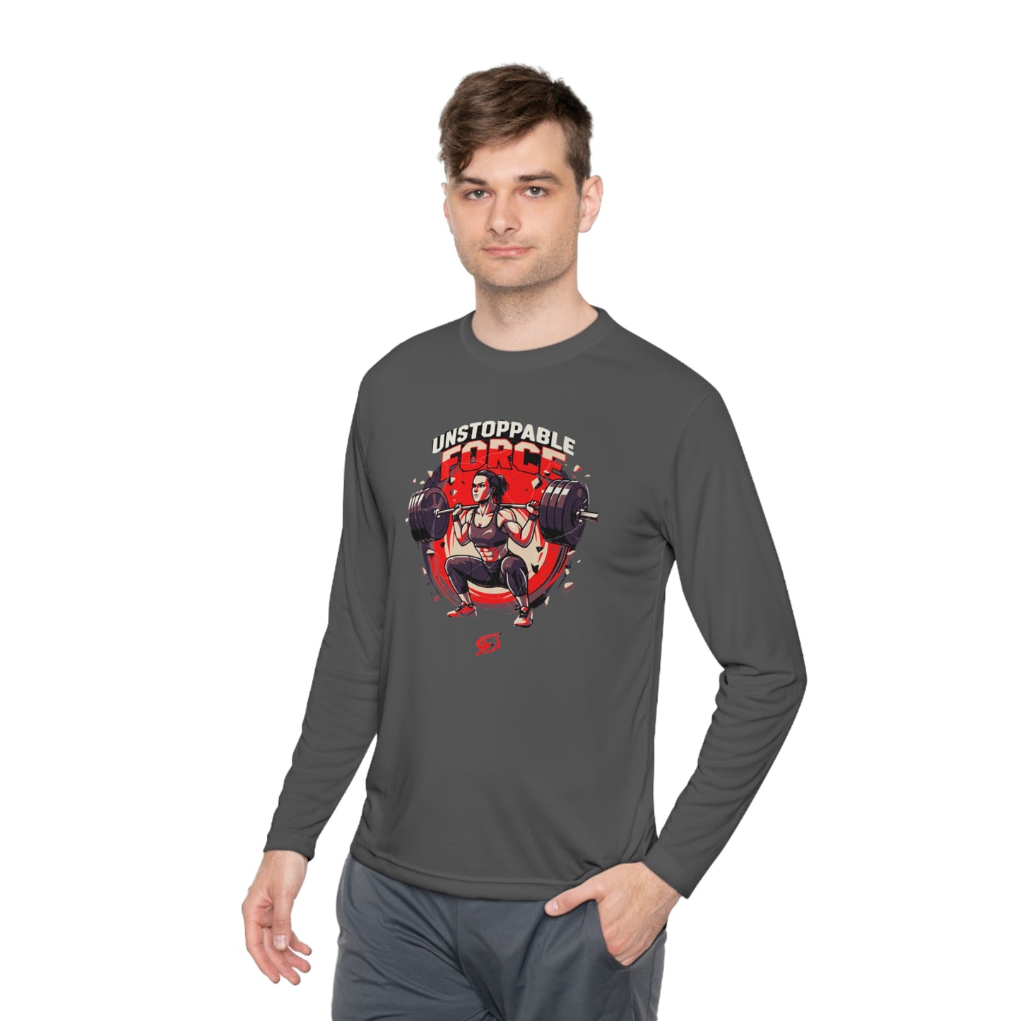 Unstoppable force Unisex Lightweight Long Sleeve Tee  - Korea  - StyleMZ