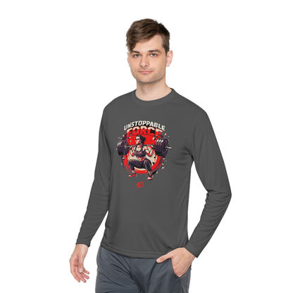 Unstoppable force Unisex Lightweight Long Sleeve Tee  - Korea  - StyleMZ