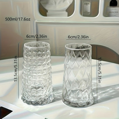 2pcs Multifunctional Glass Drinking Cups Lead-free Insulation